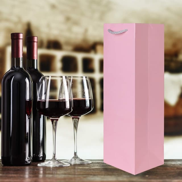 Detalle 1 de DonDon pochettes cadeaux 10 sacs pour bouteilles 36x12x10