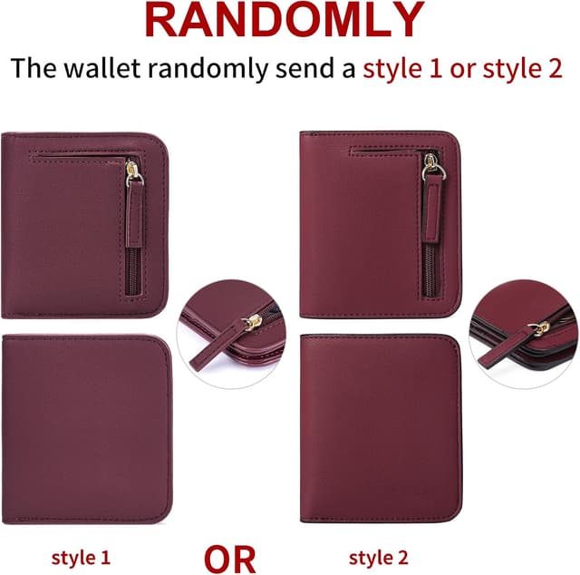 Thumbnail 2 de GAEKEAO Women’s RFID Blocking Leather Compact Bi-fold Wallet with ID Window