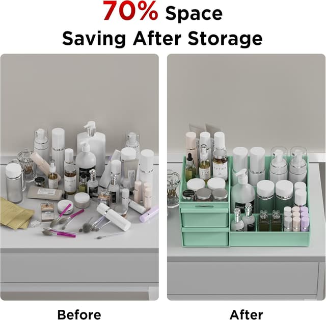 Thumbnail 6 de DancesCat organizer per trucco con cassetti e scomparti per rossetti, gioielli e cura unghie