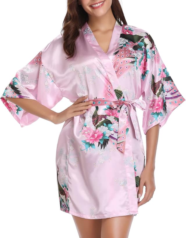 Thumbnail 1 de Vlazom Kimono Japonais Femme Satin Mariage