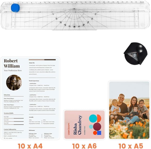 Thumbnail 5 de Portable A4 Thermal Laminator 30 pouches