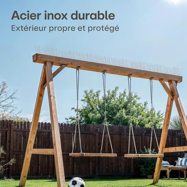 Detalle 1 de Praknu Pic anti pigeons INOX 3 m