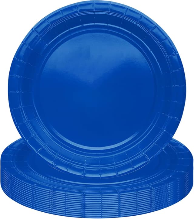 Detalle de MOMAHUA 53-teiliges Party-Geschirr-Set in Helllila für Geburtstage, Hochzeit & Picknick