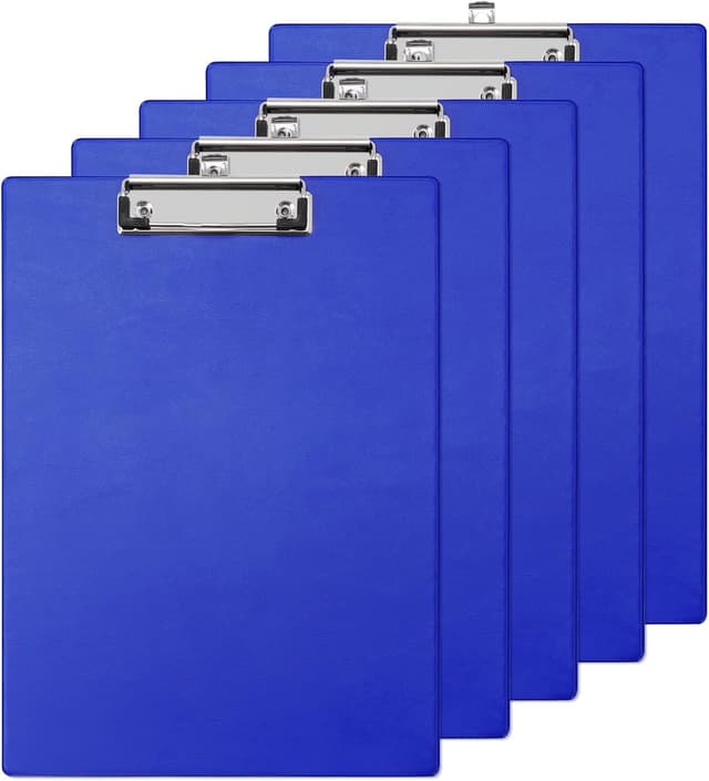 Detalle de Srvnpioy Portapapeles A4 pack 5 azul