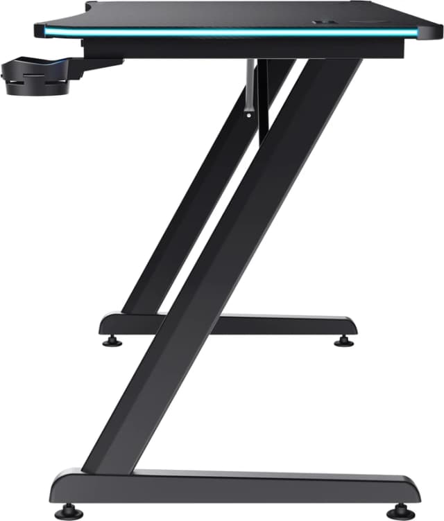 Detalle de Trust GXT709 Luminus RGB Gaming-Schreibtisch (120 x 60 cm) in Schwarz