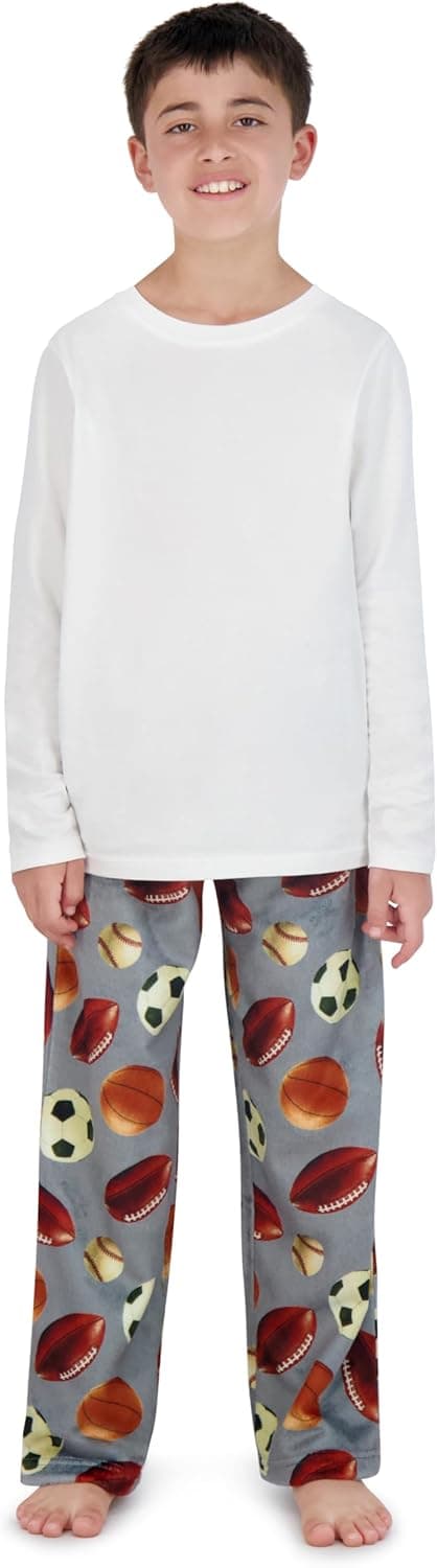Detalle de US Angels 3-Pack Boys Pajama Pants (Soft Micro Fleece or Jersey Knit) — Kids Sleepwear, Size 7–20