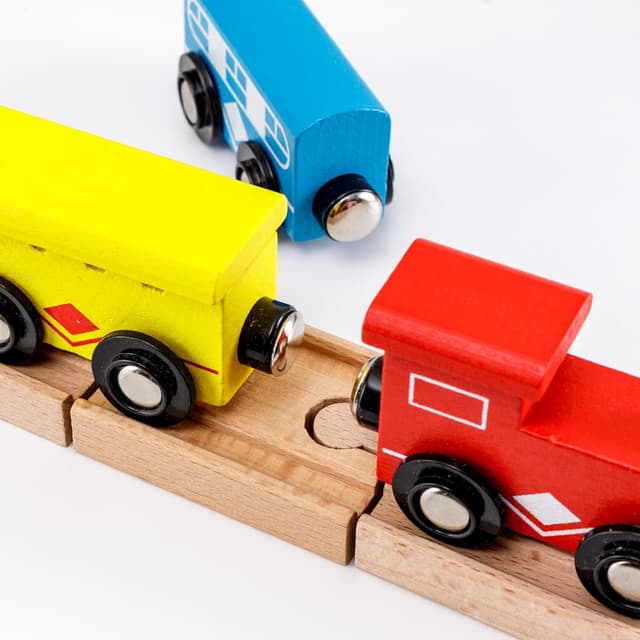 Detalle 2 de Baroni Toys trenino in legno 60 pezzi