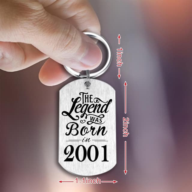 Thumbnail 1 de Yobent 24th Birthday Gifts Keyring