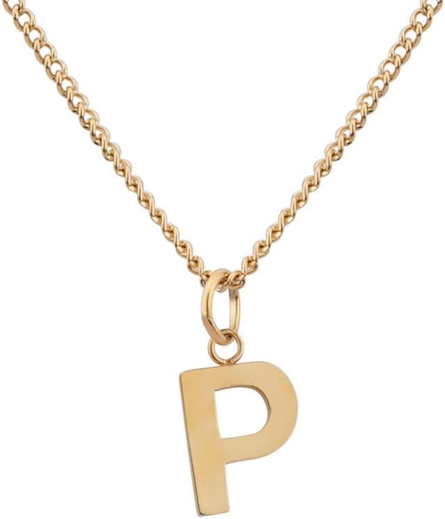 Detalle de Collana con lettere in oro 18 carati GD GOOD.designs EST. 2015, resistente all’acqua, catena regolabile