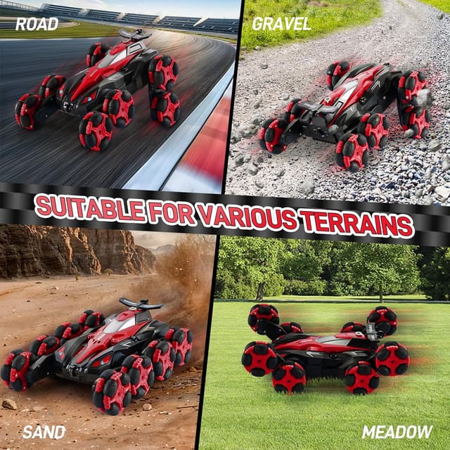 Thumbnail 4 de Warmiehomy 8WD RC Stunt Car 360° spins