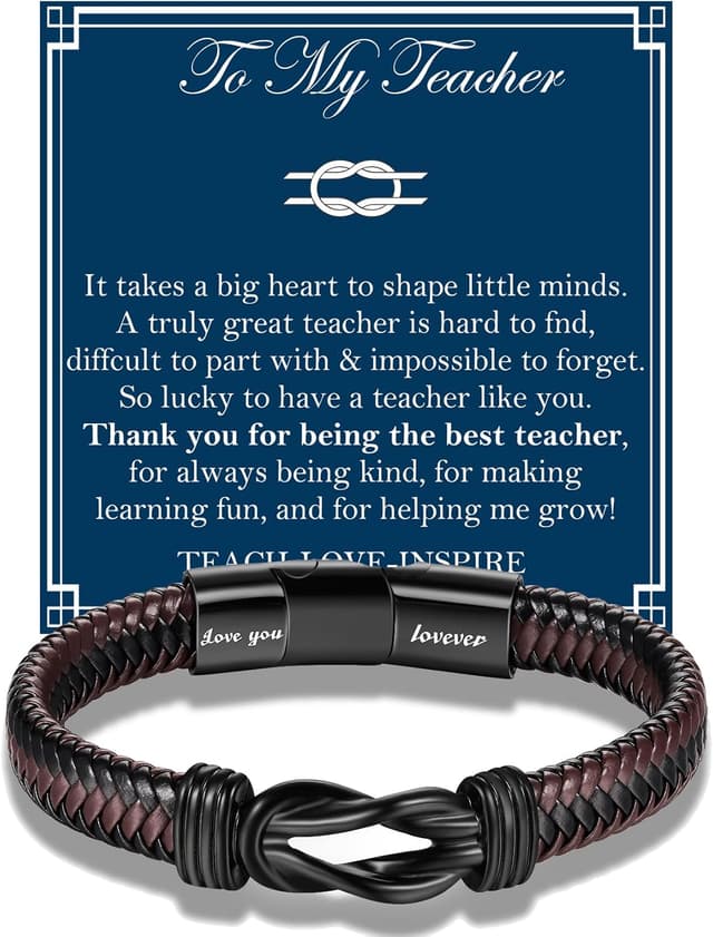 Detalle de Leather Bracelet Magnetic Clasp 2 Sizes