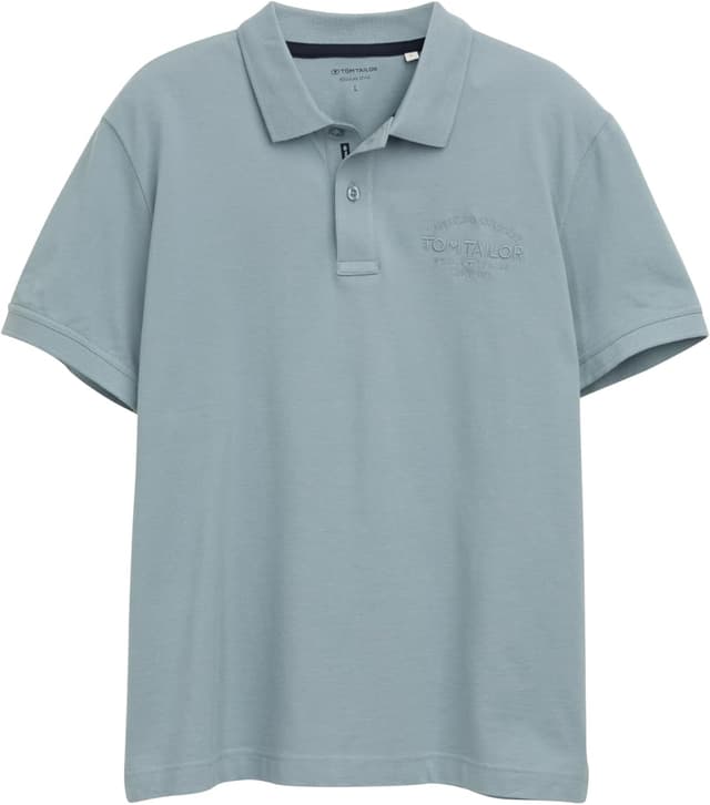 Detalle de TOM TAILOR Polo Uomo: tessuto traspirante e stile classico per l’uso quotidiano
