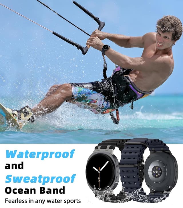 Detalle de MoKo Ocean strap for Galaxy Watch 8