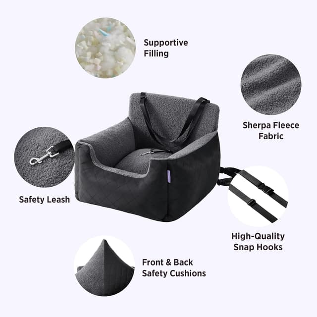 Detalle de LE SURE Small Dog Car Seat 54.5x49.5x38cm