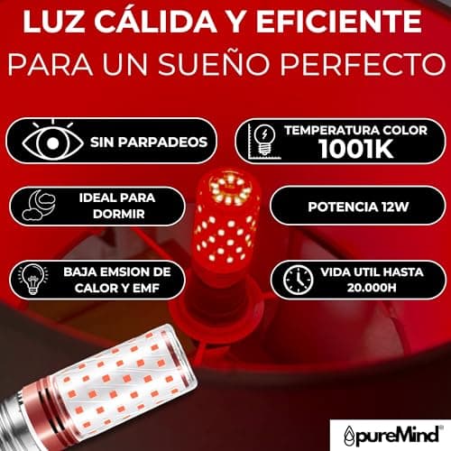 Thumbnail 7 de Puremind Luz Roja E27 625–630nm para dormir