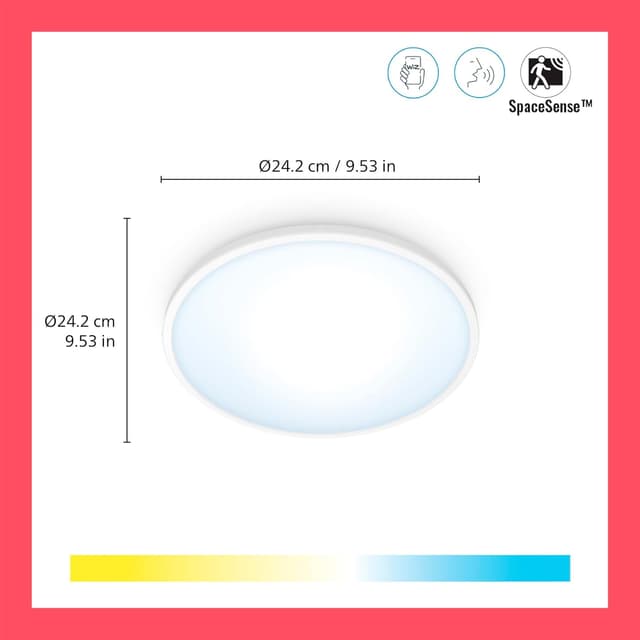 Detalle 2 de Philips Wiz Plafón LED 14W Blanco 1300 LM 250mm