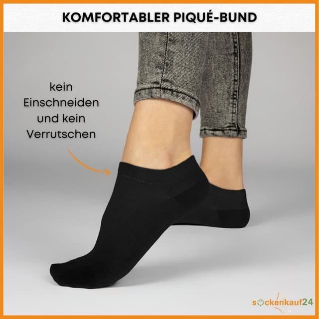 Detalle 2 de Premium Sneaker Socken 10 Paar aus Baumwolle