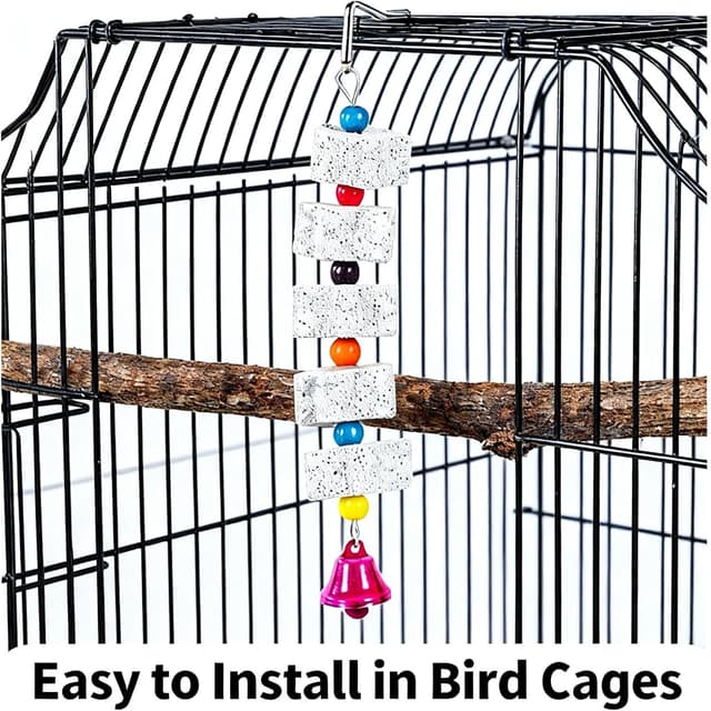 Thumbnail 6 de Zhouocea 2 Pcs Cuttlefish Bone Bird Toy