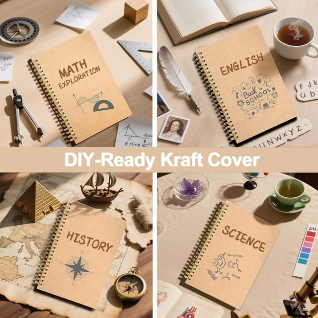 Thumbnail 4 de JSQJ cuaderno espiral A5 4 uds