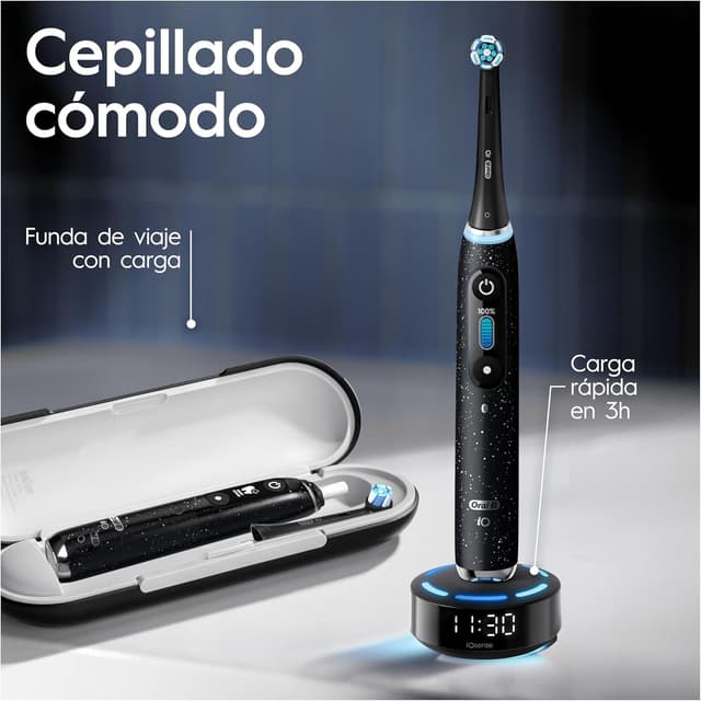 Thumbnail 4 de Oral-B iO 10 Cepillo Eléctrico Negro con App y Cargador 🪥
