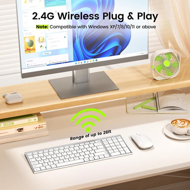 Thumbnail 1 de seenda WGJP-031B Wireless Keyboard Mouse Set