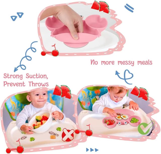 Detalle 1 de Vicloon piastra antiscivolo in silicone rosa