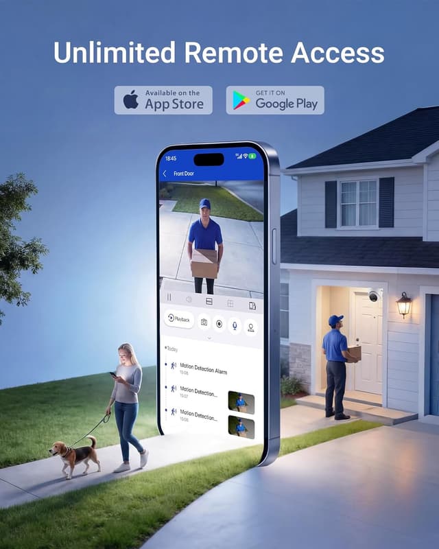 Detalle de ANNKE 3K Lite H.265+ 5-in-1 Hybrid Security DVR (8CH) with AI Human/Vehicle Detection