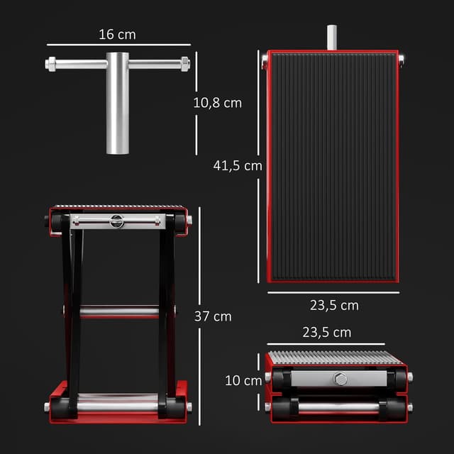 Thumbnail 6 de HOMCOM Lève Moto tout-terrain 10–37 cm