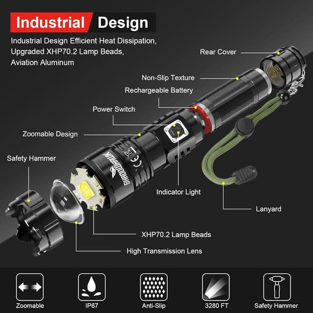 Thumbnail 5 de Shadowhawk S9322 LED Torch