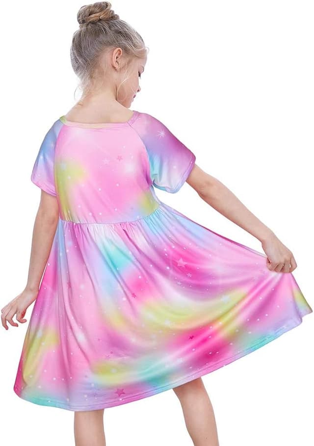 Detalle de ICOSY Girls Nightgown Unicorn Dress 3T