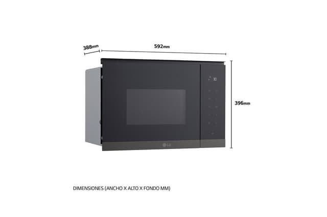 Detalle 2 de LG MG7Z2593B Microondas 25 L, 900 W 🔌