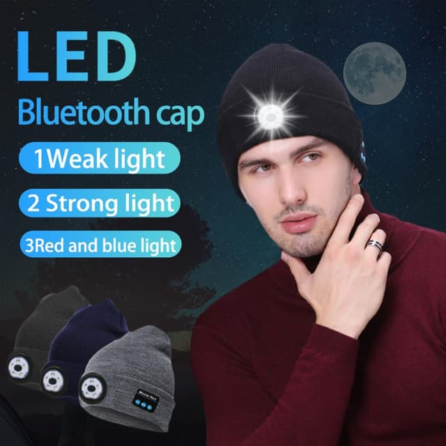 Thumbnail 2 de Flintronic Cappello Bluetooth con Luce LED 1200 mAh
