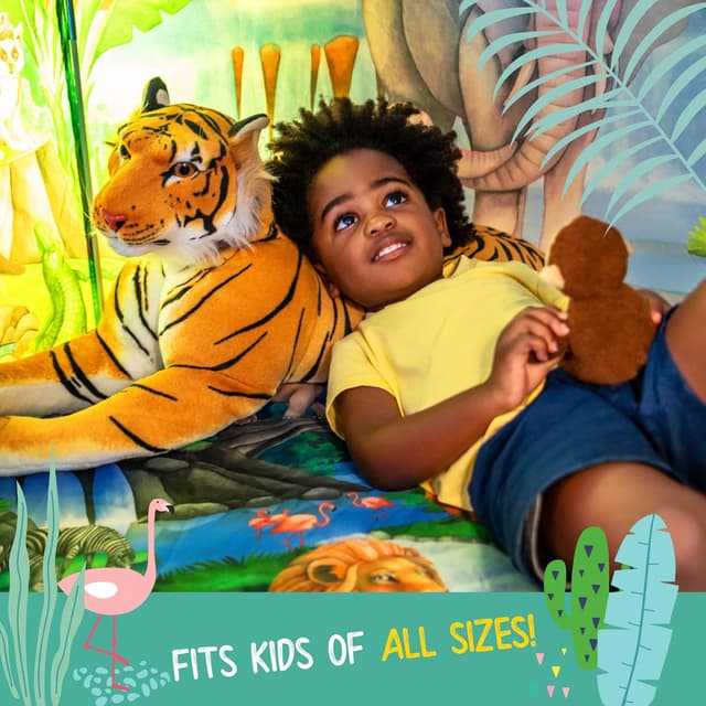 Thumbnail 6 de W&O Jungle Adventure Play Tent with Lifelike Animal Sounds (pop-up jungle play tent)