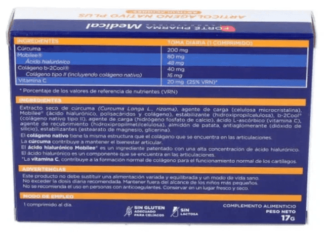 Detalle 2 de Forté Pharma Articolágeno Nativo Plus 2x30 comprimidos