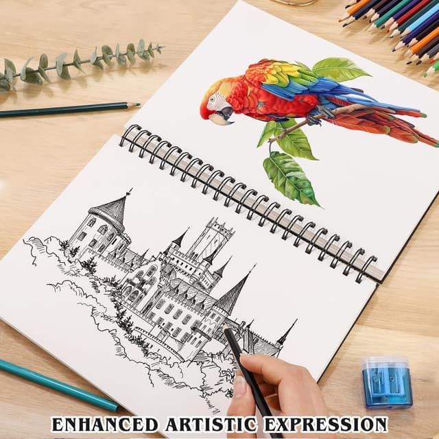 Detalle 2 de A4 Sketchbook 160gsm, 60 Sheets drawing pad