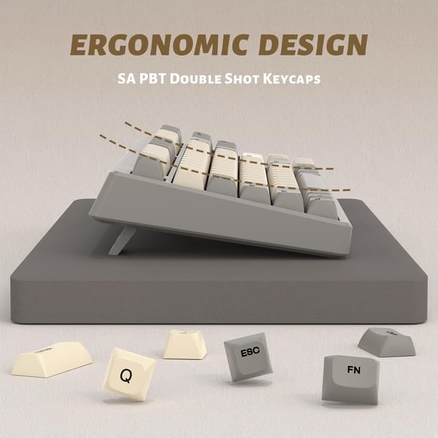 Detalle de Attack Shark M87 80% Wireless Keyboard