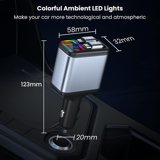 Thumbnail 6 de AONOKA Caricabatterie Auto 147W