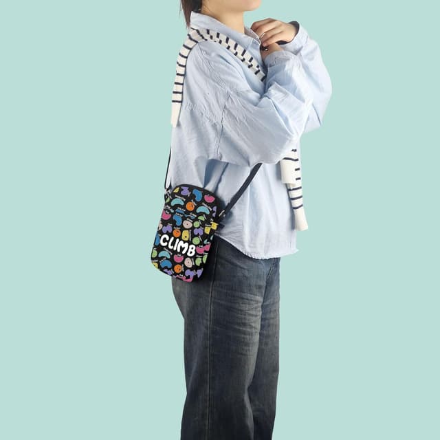 Detalle de Rock Climber Gift for Women rock climbing cosmetic bag (33 cm x 22 cm) – water-resistant organiser