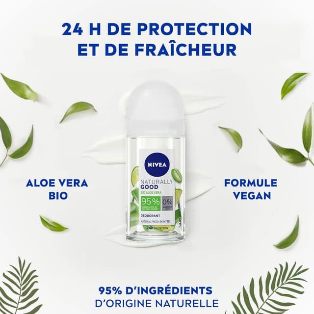 Thumbnail 1 de NIVEA NATURALLY GOOD Déodorant roll-on 50 ml