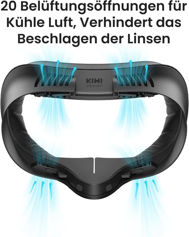 Detalle 2 de KIWI design V4 Face Cover 2 (Face Interface Pad) für Meta Quest 3S – kompatibel, nicht für Quest 3