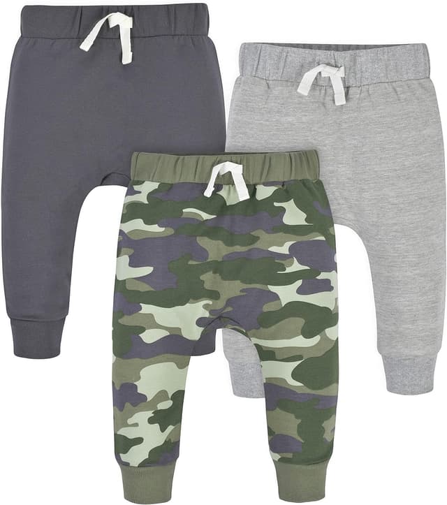 Detalle de Gerber Baby Jungen Trainingshose Toddler 3-Pack Jogger Pants