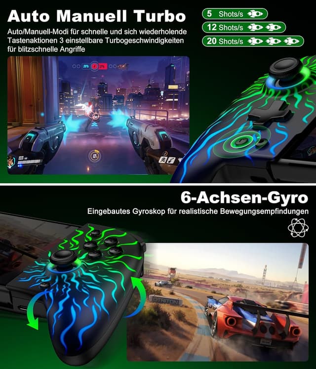 Detalle 2 de Coogamefly Switch Controller 1000 mAh