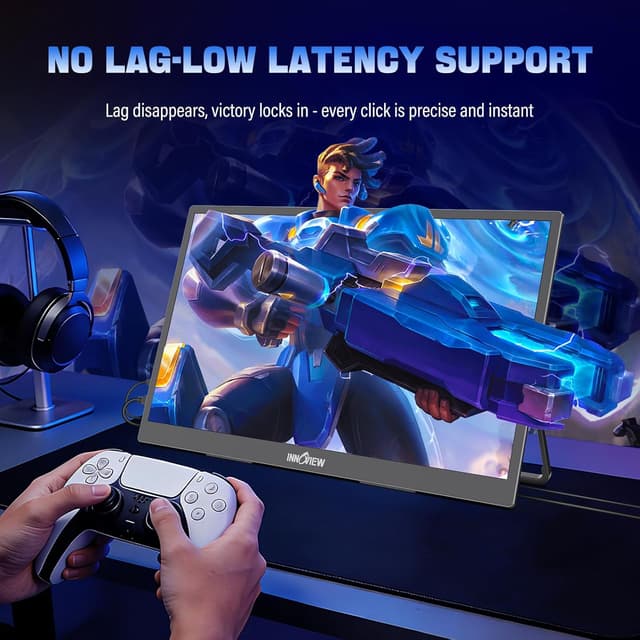 Detalle de InnoView 2K Portable Monitor 18.5" (2560x1440 QHD) 120Hz USB-C & HDMI