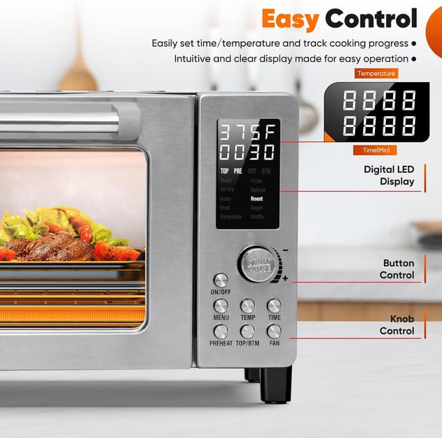 Thumbnail 4 de Nuwave Bravo Pro 21 Qt Air Fryer Toaster Oven