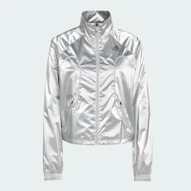 Detalle 2 de Chaqueta deportiva adidas F50 plateada