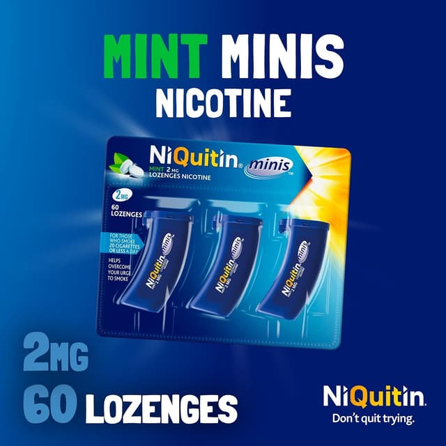 Thumbnail 1 de NiQuitin Minis 2 mg lozenges 🍬