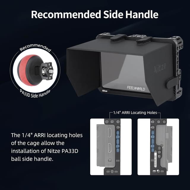 Thumbnail 6 de Nitze Monitor Cage Kit JT-F05B für Feelworld F5 PRO/F5 PROX sowie F6 PLUS/F6 PLUSX