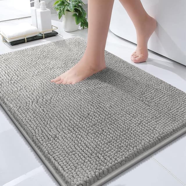 Detalle de Enyhom Chenille Bathroom Mat Set 3 pcs