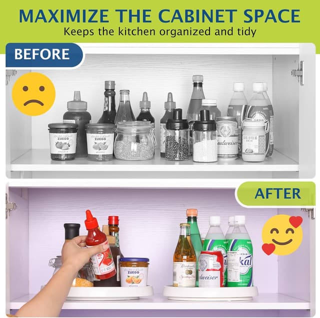 Thumbnail 4 de Lazy Susan Turntable 10 in Organizer Set