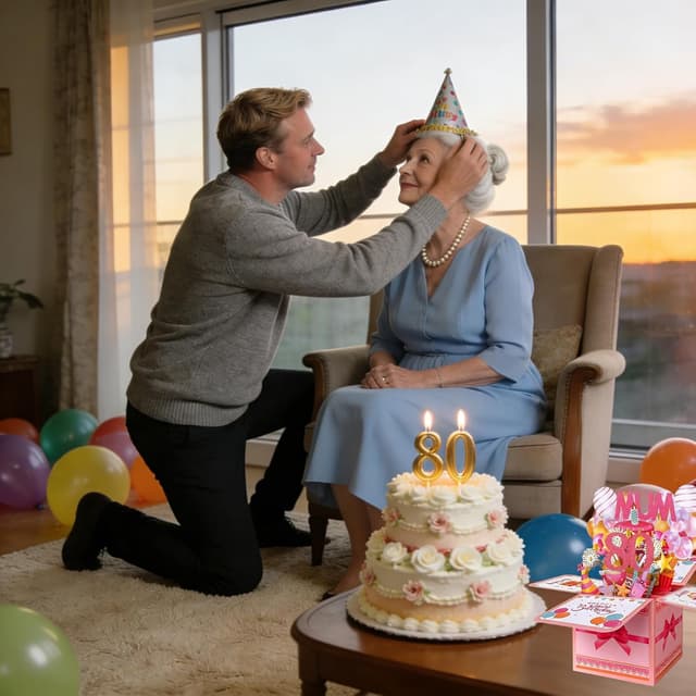 Detalle 2 de Bomesy Funny 3D Pop Up Mum Birthday Card (Mum 80th Birthday) with Envelope and Blank Greeting Card